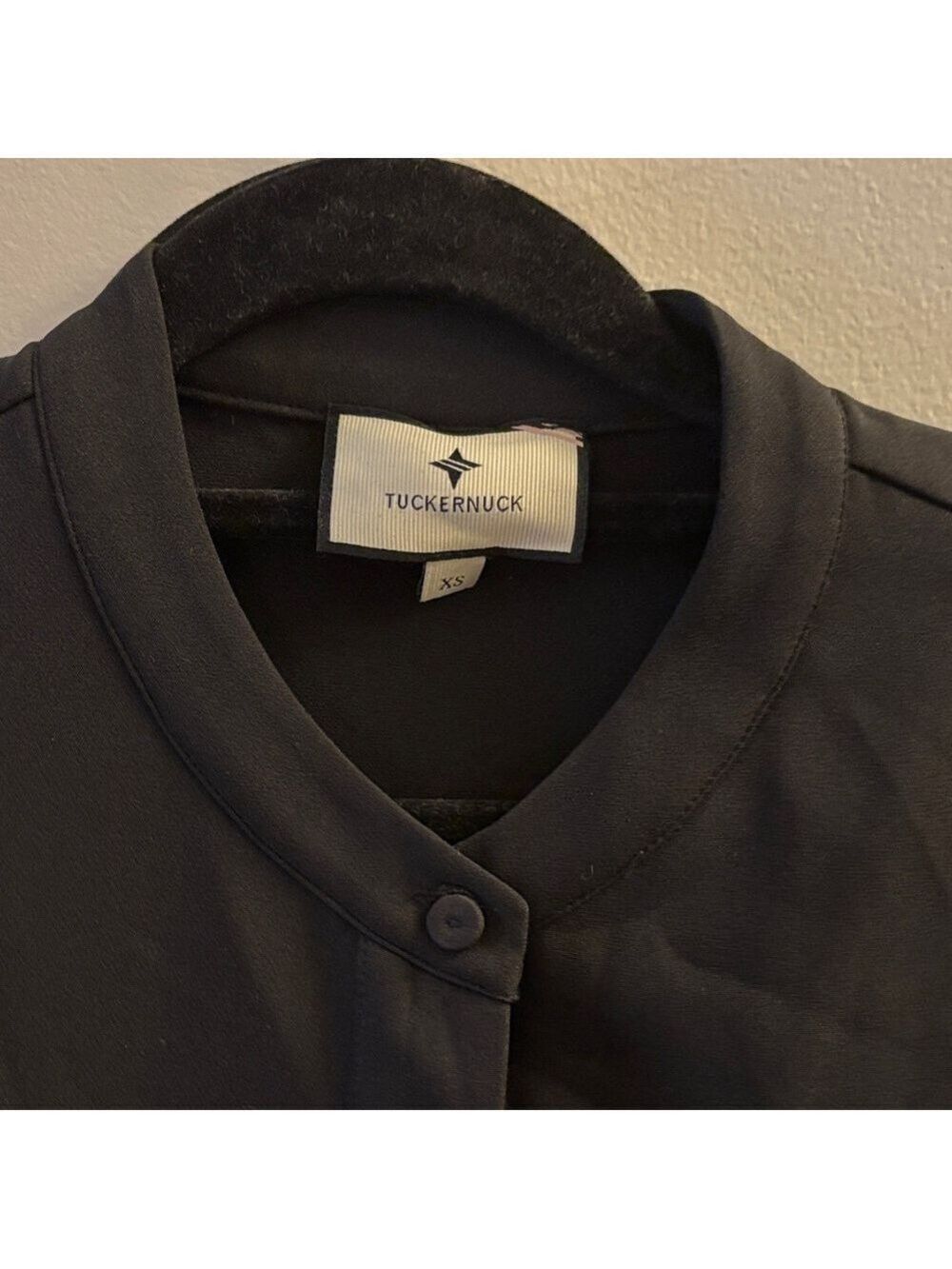 Elegant Black Women's button up shirtdress - Picture 2 of 5